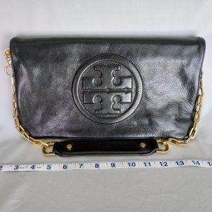 Tory Burch Bombe Reva Leather Clutch and Shoulder Bag